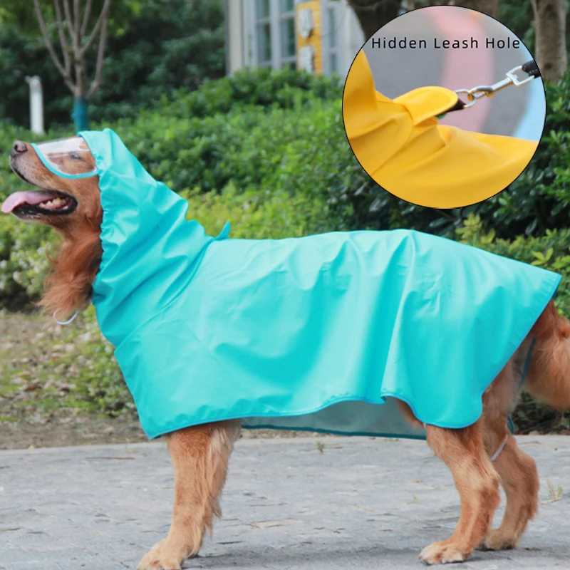 Impermeable Big Dog Raincoat Waterproof Pet Clothes for Medium Large Dogs Golden Retriever Pitbull Rain coats mascotas ClothingXJ250121