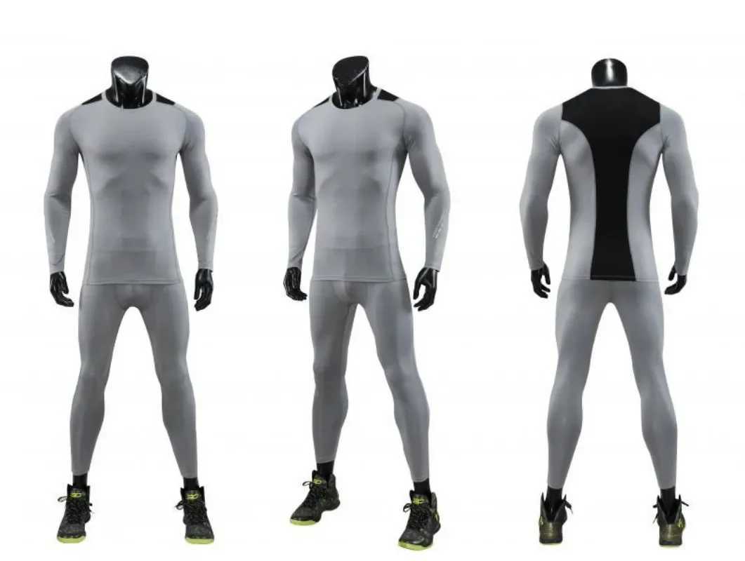 Mens compression sportswear fitness clothing tight fitting exercise jogging fitness clothing running fitness clothing X250129