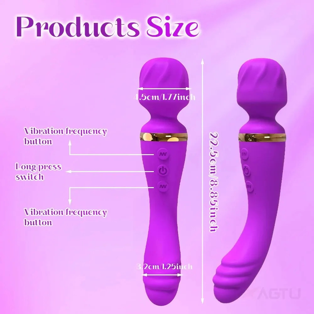 AV Vibrator Magic Wand for Women Dildo G Spot Clit Clitoris Stimulator Masturbator Female Vagina Massager Good Sex Toy for Adult 250114