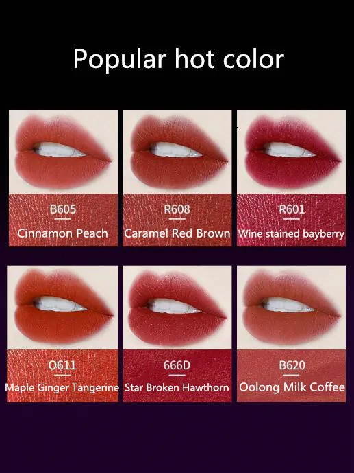 Colorkey White Tube Velvet Matte Lip Gloss Women Beauty Cosmetic Lip Glaze Nude Natural Lip Makeup Waterproof Long-lasting 250108