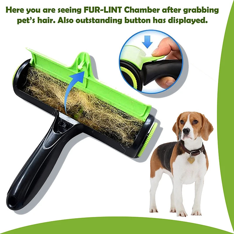 Pet Removes Hairs Cat and Dogs Green Cleaning Brush Fur Removing Animals Hair Brush Clothing Couch Sofa Carpets Combs 250113
