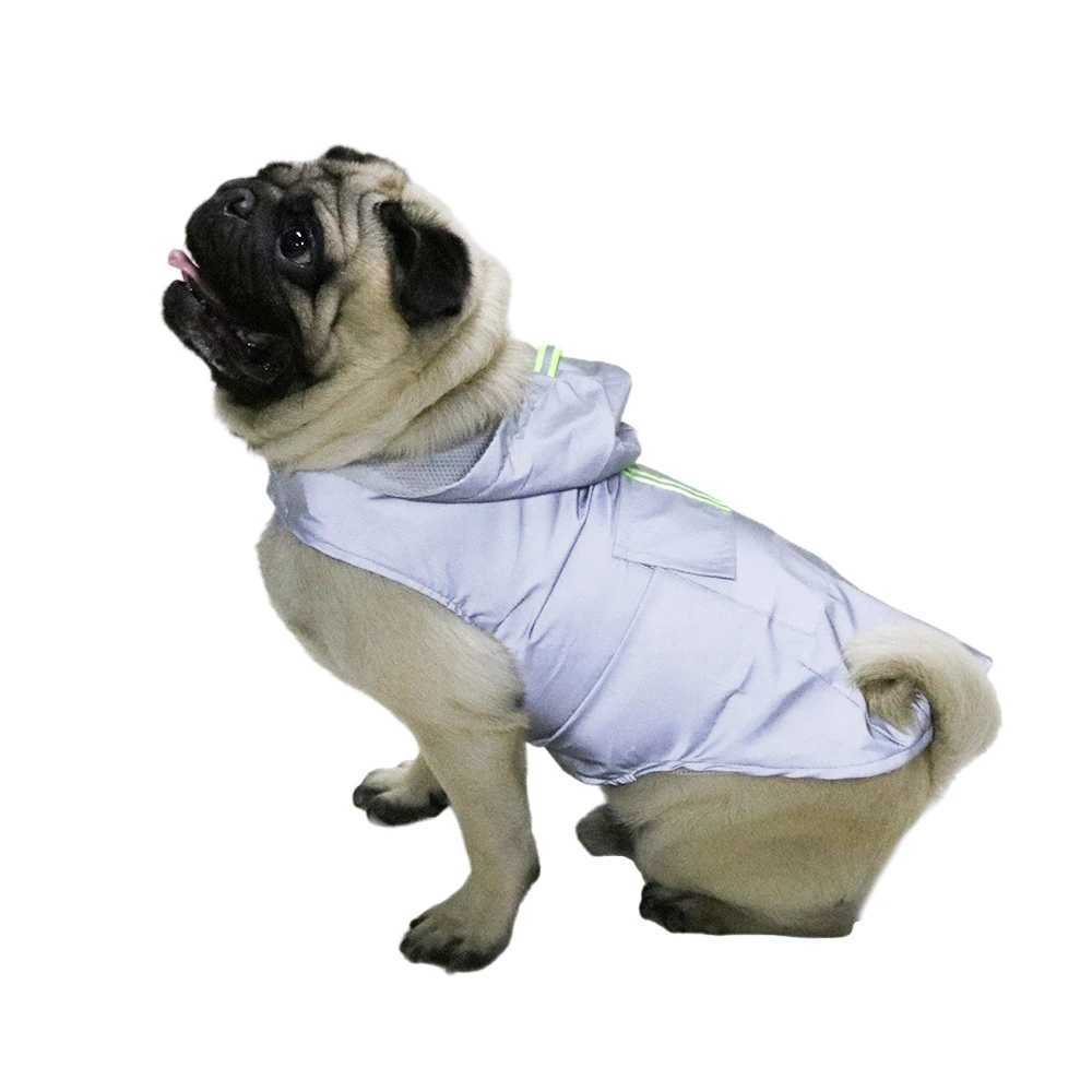 XL-6XL Full Reflective Dog Raincoat Waterproof Pet Clothes for Medium Large Dogs Outdoor Big Dog Hoodie Golden Retriever JacketXJ250121