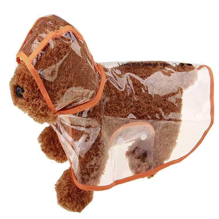 Xs-8XL Pet Dog Puppy Clothes Waterproof Transparent Rainwear Fashion Color Edge Snap Design Rain Coat for Large Dogs CostumesXJ250121