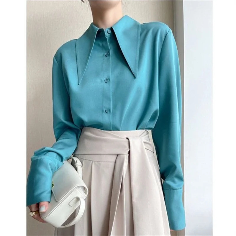 Woman Spring Autumn Style Blouses Shirts Lady Casual Long Sleeve Peter Pan Collar Blusas Tops DF4848 250121