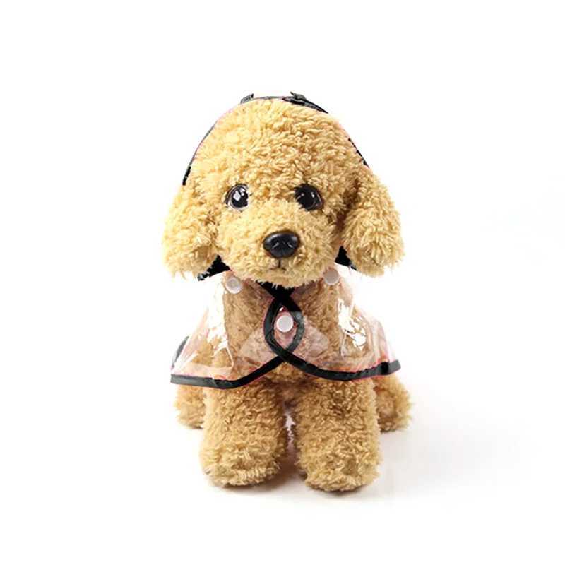 Waterproof And Fashionable PU Transparent Raincoat For Pets Small And Medium-Sized Dog Two-legged Dog New Cat RaincoatXJ250121