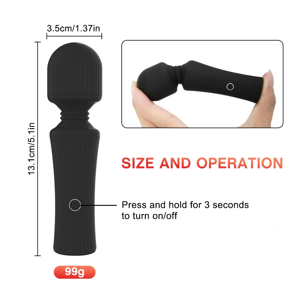 10 Speeds Powerful AV Vibrator Magic Wand Clitoris Stimulator Sex Toys for Women G spot Massager Adult Female Sex Erotic Product 250114