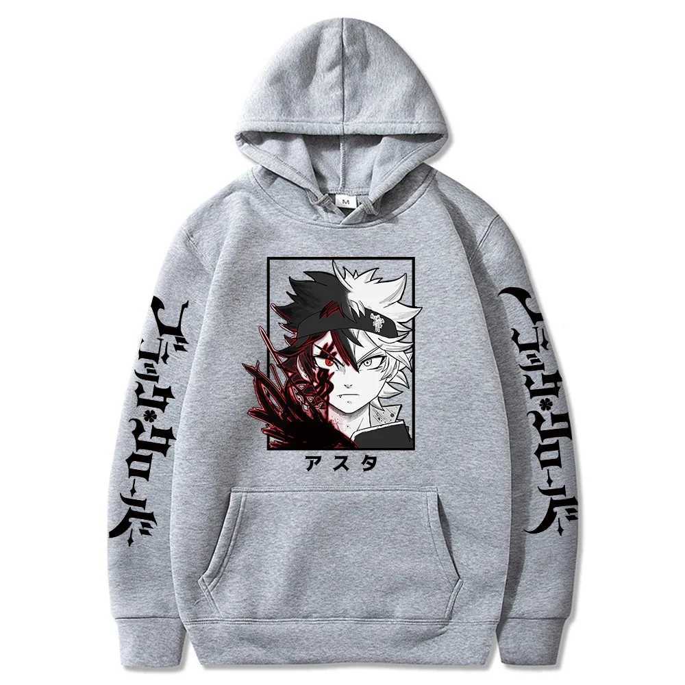 Black Clover Anime Mens Clothes Hoodie Sweatshirts Harajuku Manga Asta Oversized Winter Long Sleeve Streetwear Hoodies PulloverXJ2500118