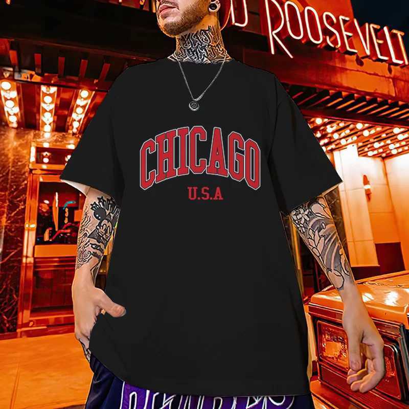New Casual Summer T-Shirt 3d English Print Oversized T-Shirt For Men Simple Fashion Man Clothing Loose Breathable Tees Tops 2024XJ250117