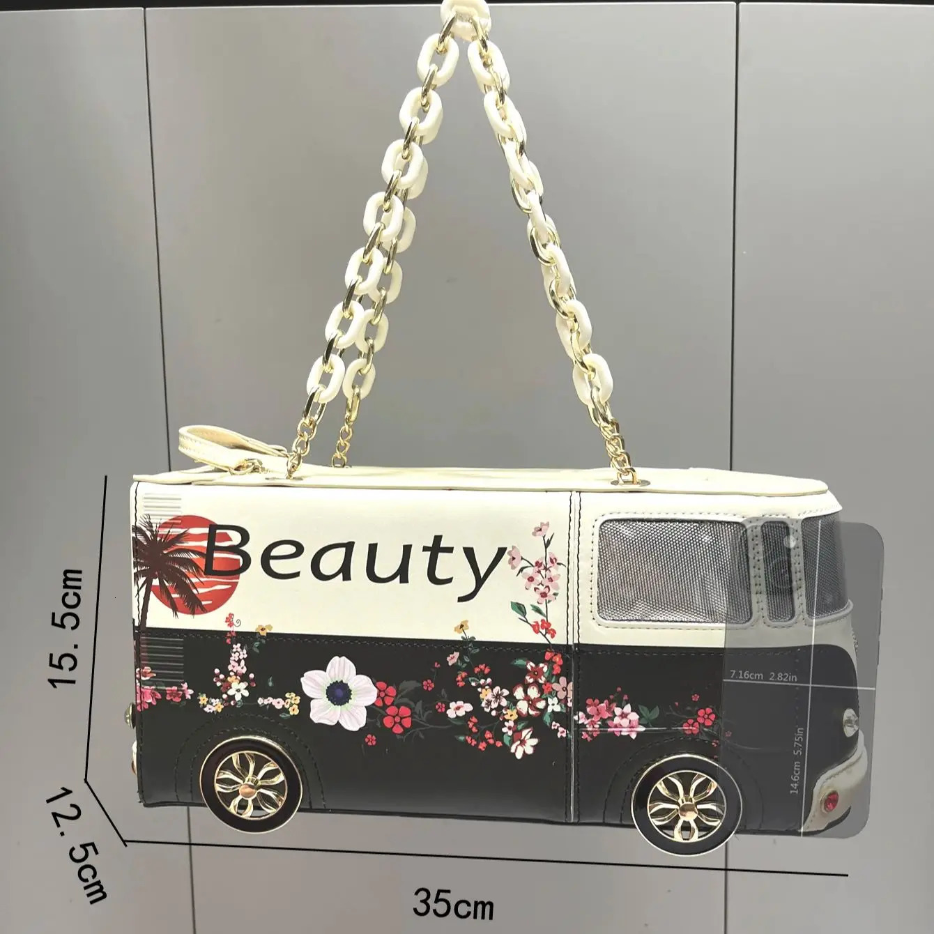 Purses and Handbags funny bus shape bag pu leather Womans bag Purse High quality Party Wedding bag 250113