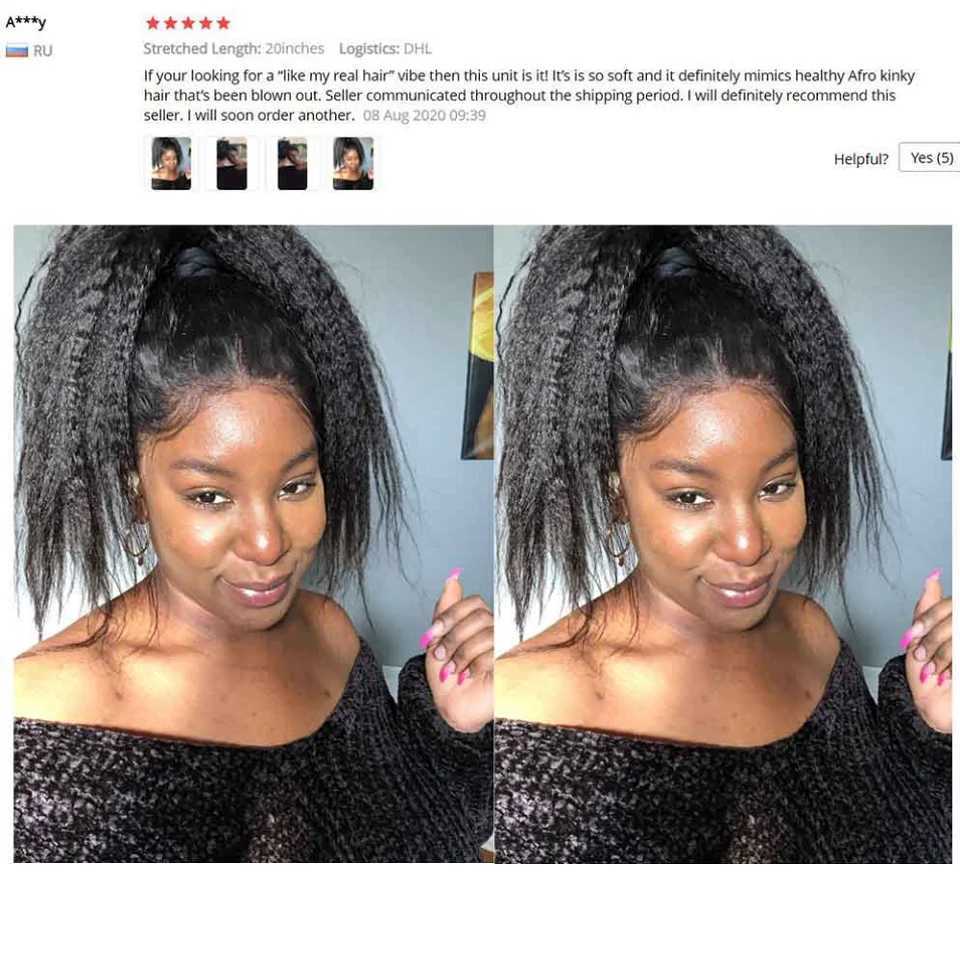 Long 32 38 40Inch Remy Kinky Straight Human Hair Bundles With Lace Clo Yaki Straight Bundles Hair Weft With 4X4 Lace CloXJ250120