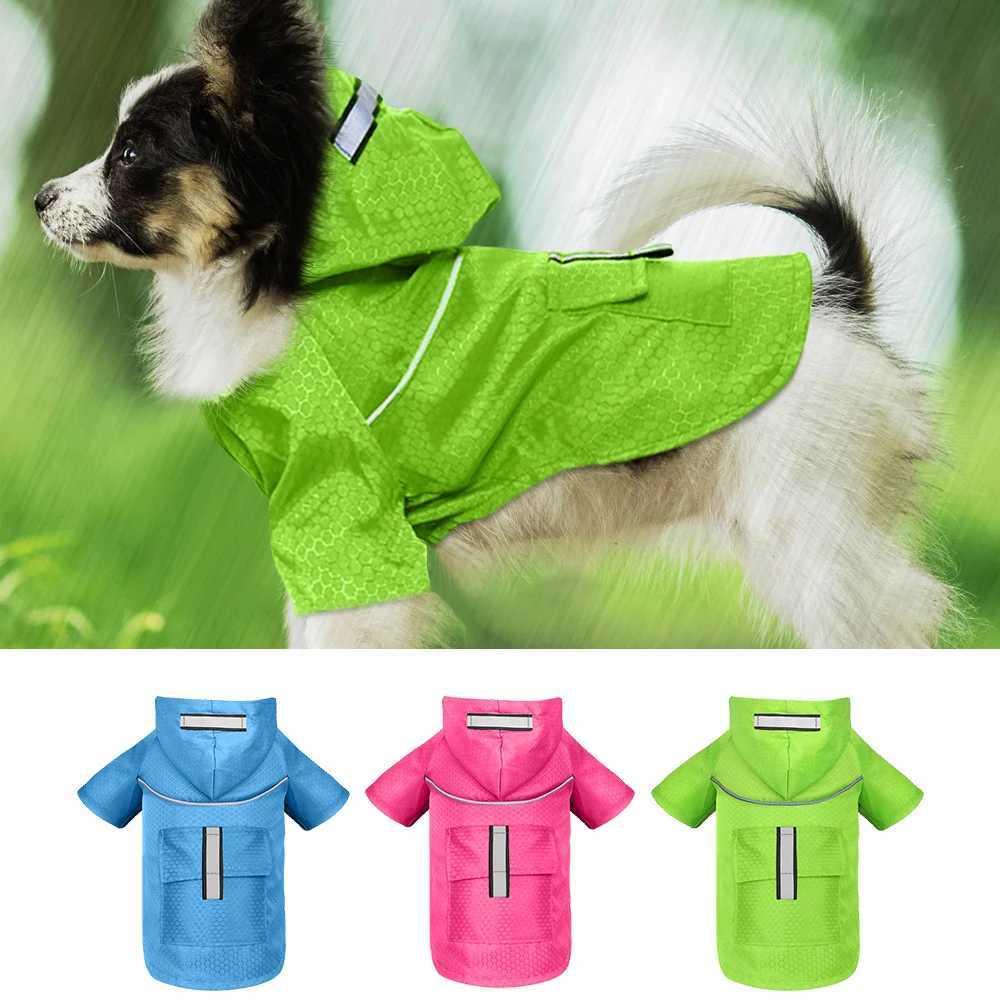 Waterproof Dog Raincoat Reflective Dog Clothes French Hoodies Jumpsuit Rain Coats For Small Medium Large Dogs Chihuahua PitbullXJ250121
