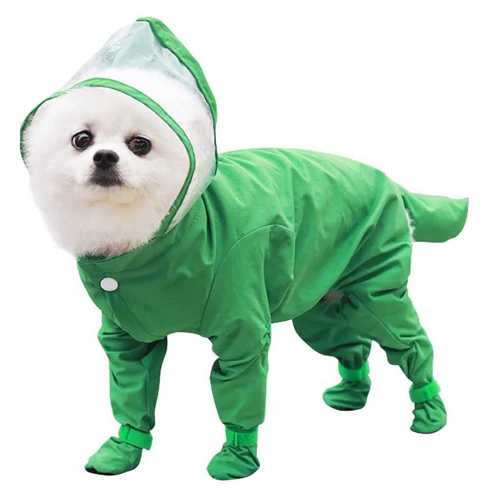 Pet Puppy Dog Raincoat Rain Jacket Coverage 4 Legs Full Body Protection Cover Waterproof Rain-Proof Mud-Proof Raincoat for DogsXJ250121