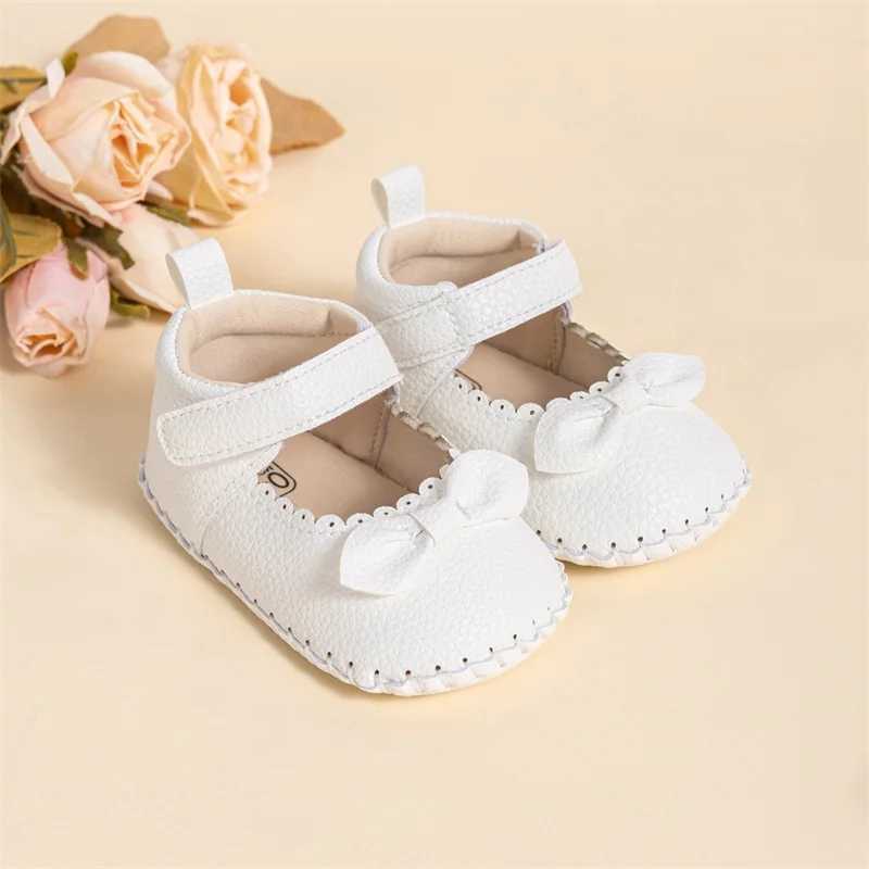 Adorable Baby Girls Mary Jane Shoes with Sweet Bow Detail and Comfortable Non-Slip Sole for First Steps X250129