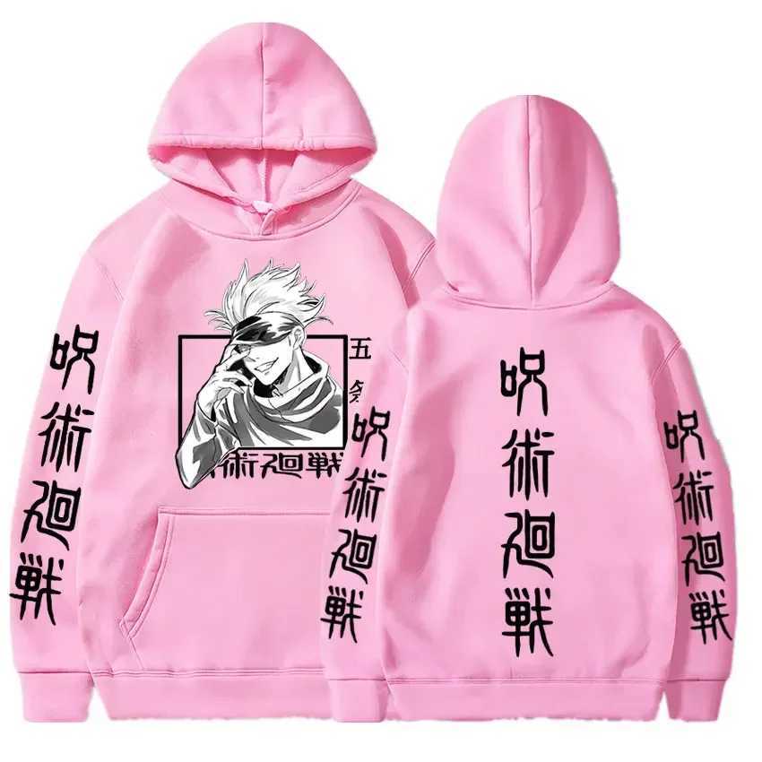 Japan Anime Jujutsu Kaisen Gojo Satoru Hoodies Sweatshirt Casual Manga Print Sweatshirts Loose Long Sleeve Men Hoodie StreetwearXJ2500118