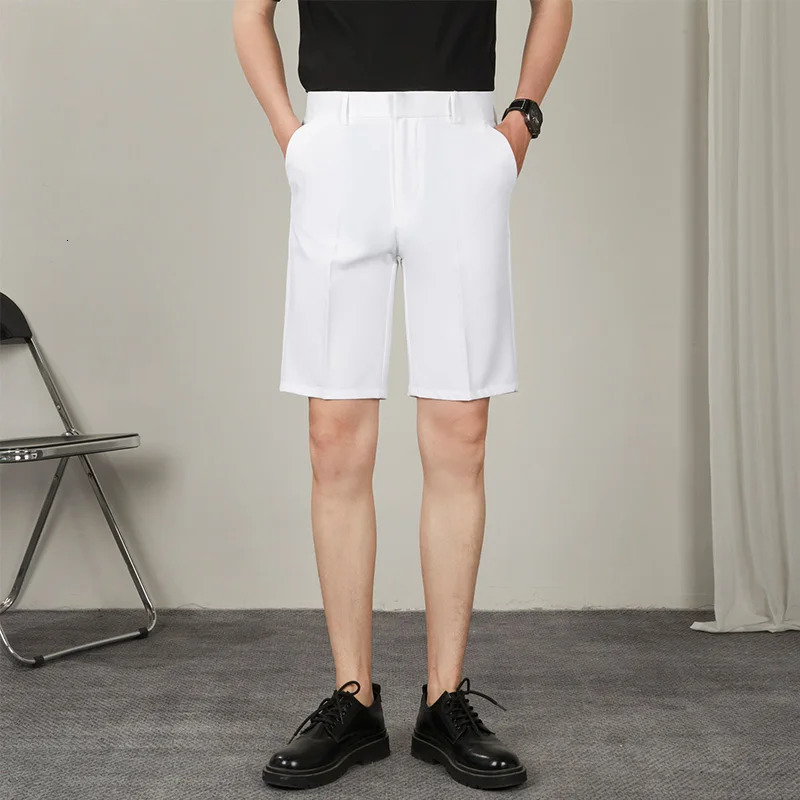 Five Point Mens Summer Trend Casual Five Point Mid Pants Wild Youth Loose White Set Bermuda Mens 250117