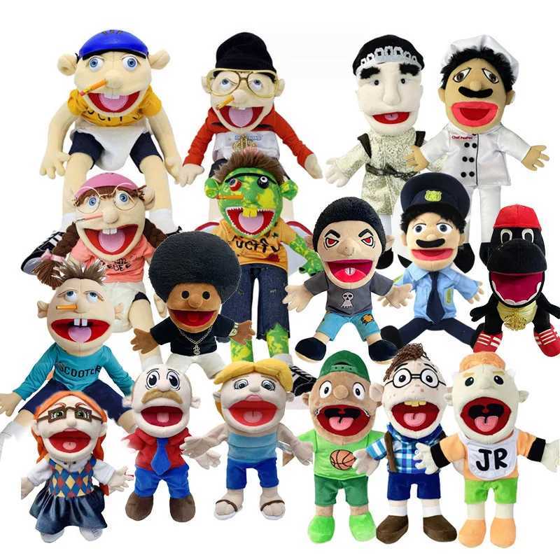 Jeffy Hand Puppet Toy Jeffys Zombie Boy Puppet Brinquedo Kawaii Stuffed Animal Jeffy Puppet Family Real Sml Doll Birthday Gift X250129