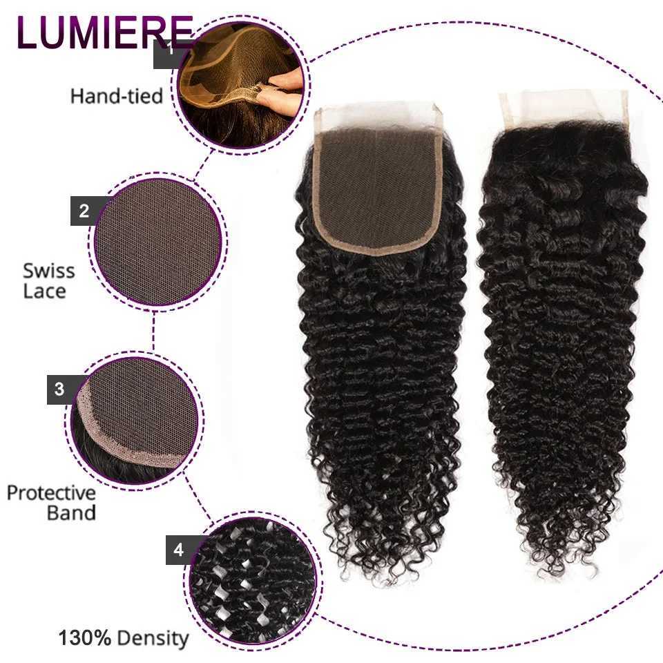 Mongolian Afro Kinky Curly Human Hair Bundles With Clo Deep Curly Hair Weave Bundles With Frontal Clo Hair ExtensionsXJ250120