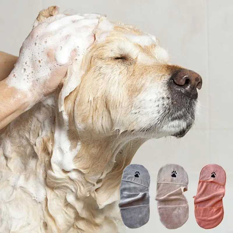 Hand Pocket Pet Towels Soft Pet Drying Towel Fashion Multifunctional Pet Towels Y5GB M250118