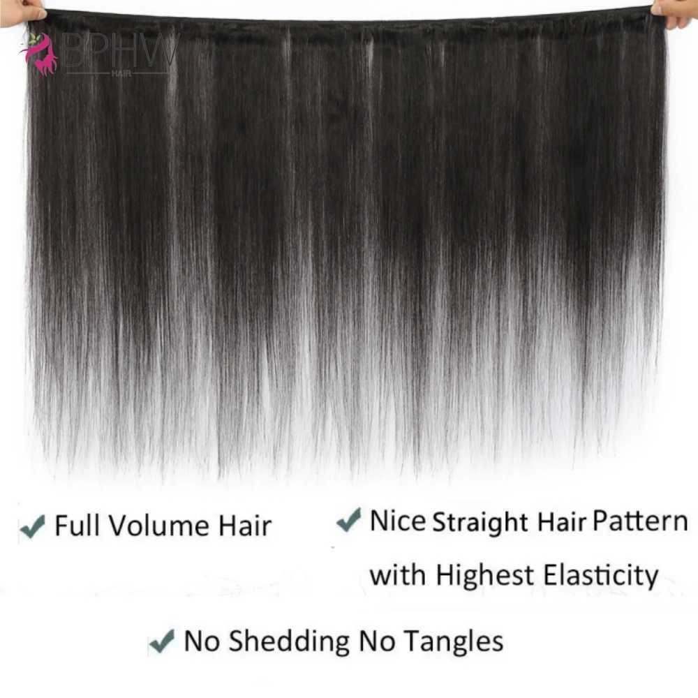 12A Bundles With Frontal 100% Human Hair Straight Peruvian Hair Natural Color Virgin Hair Bundles With Clo Brown Lace HairXJ250120