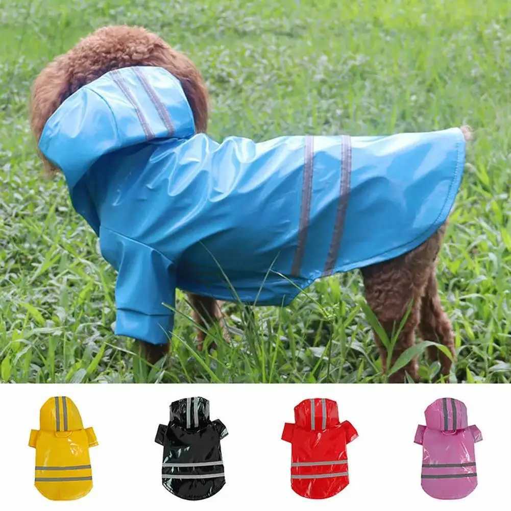 Reflective Dog Raincoat Waterproof Snowproof For Small Puppy Pets Cape Poncho Costume Pet Jumpsuit Raincoat F5o4XJ250121