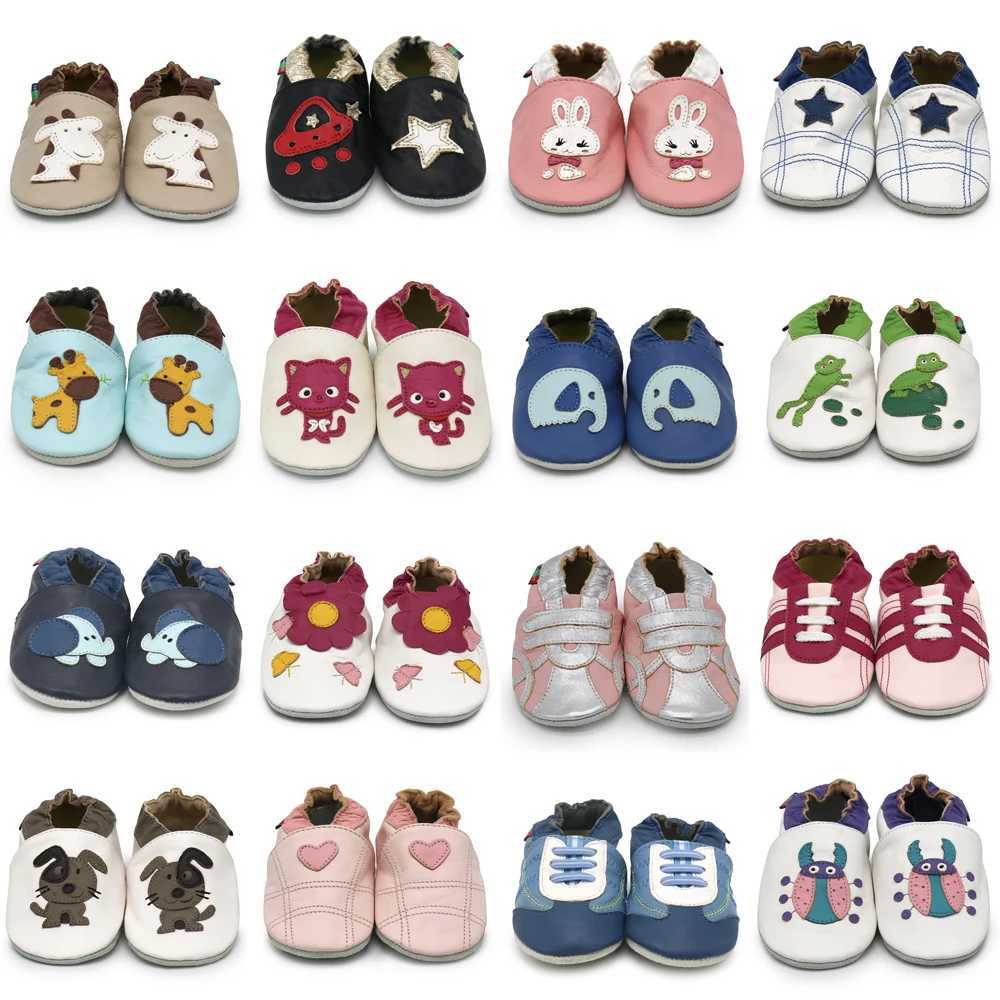 002Carozoo Girl Boy Shoes Soft Sheepskin Leather Shoes Skid-Proof Soft Sold Shoes Baby First Walkers Shoe Fit 0-24 Month X250129