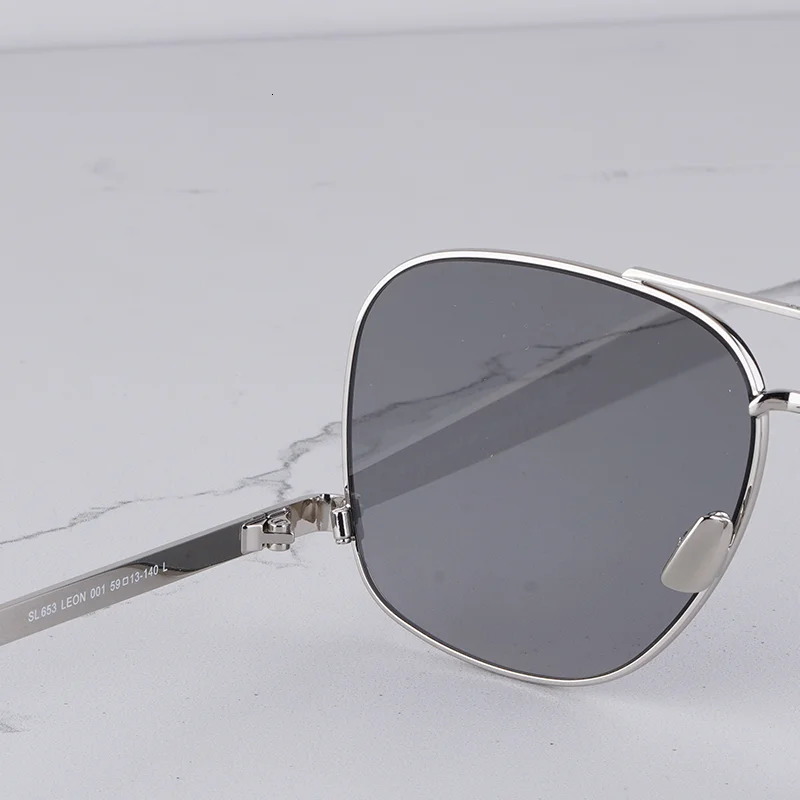 Arrive Womens High Street Sliver Pilot Sunglasses INS Fashion Double Bridge Sunnies Female Classic Alloy Solar Glasses 250117