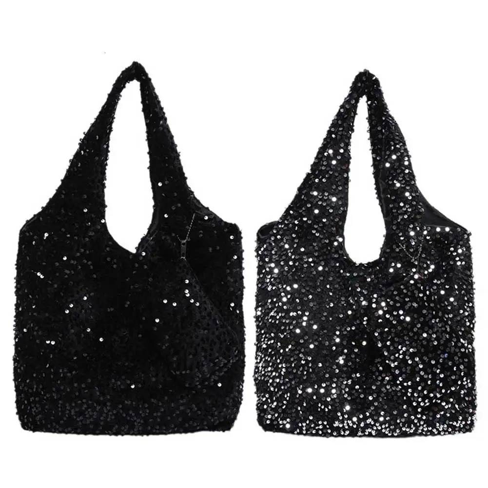 Tote Bag for Women Slouchy Handbag Trendy Hobo Bag Fashion Sequin Shoulder Bag er Underarm Bag for Travel Shopping 250122