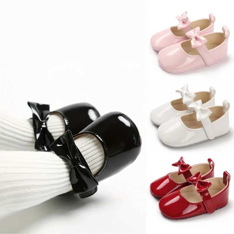 Baby Girl Shoes Fashion Flats Bowknot Soft Sole Newborn Walker Sandals Dress Formal Shoes 0-18 Months X250129