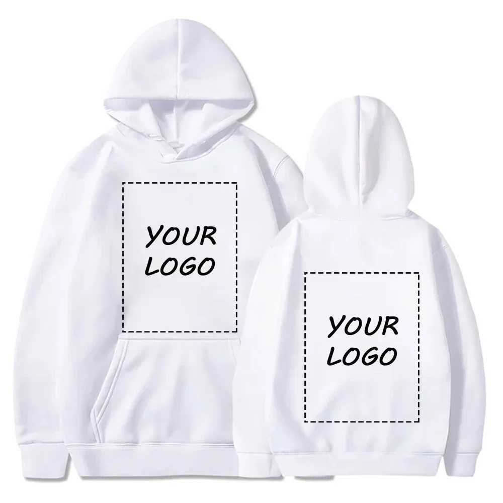 Hot Sale Custom Hoodie Sweatshirts Men Design Your Fleece Hooded Clothes Women Harajuku Outerwear Y2k Size Hoody XS-3XLXJ2500118