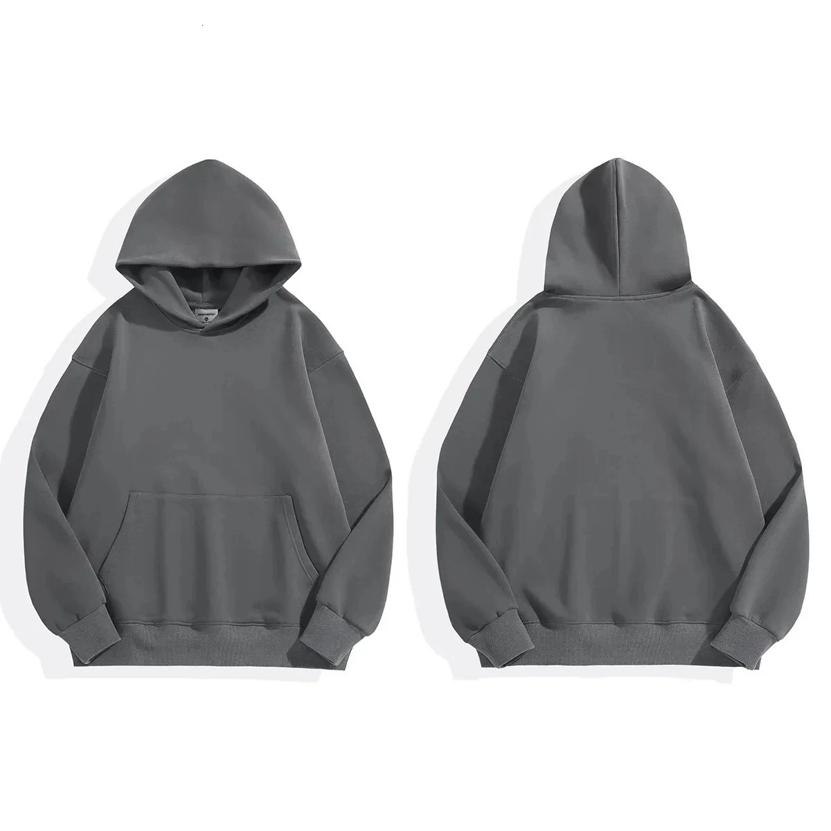 16.9oz 480gsm Heavy Weight Cotton Plus Velvet Hooded Sweater Thickened Tight Polar Fleece Pullover Hoodie Women Sweatshirt 250122
