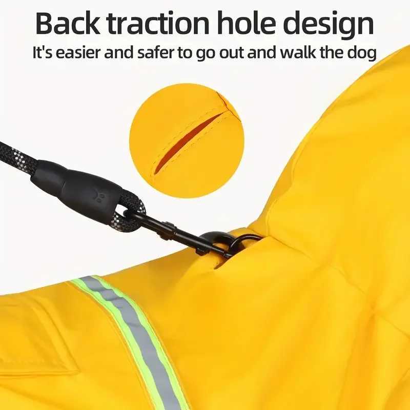 Fashionable Pet Hooded Raincoat Dog Raincoat Cape Style Reflective Dog Clothing To Keep Your Dog Dry And Comfortable On RainyXJ250121