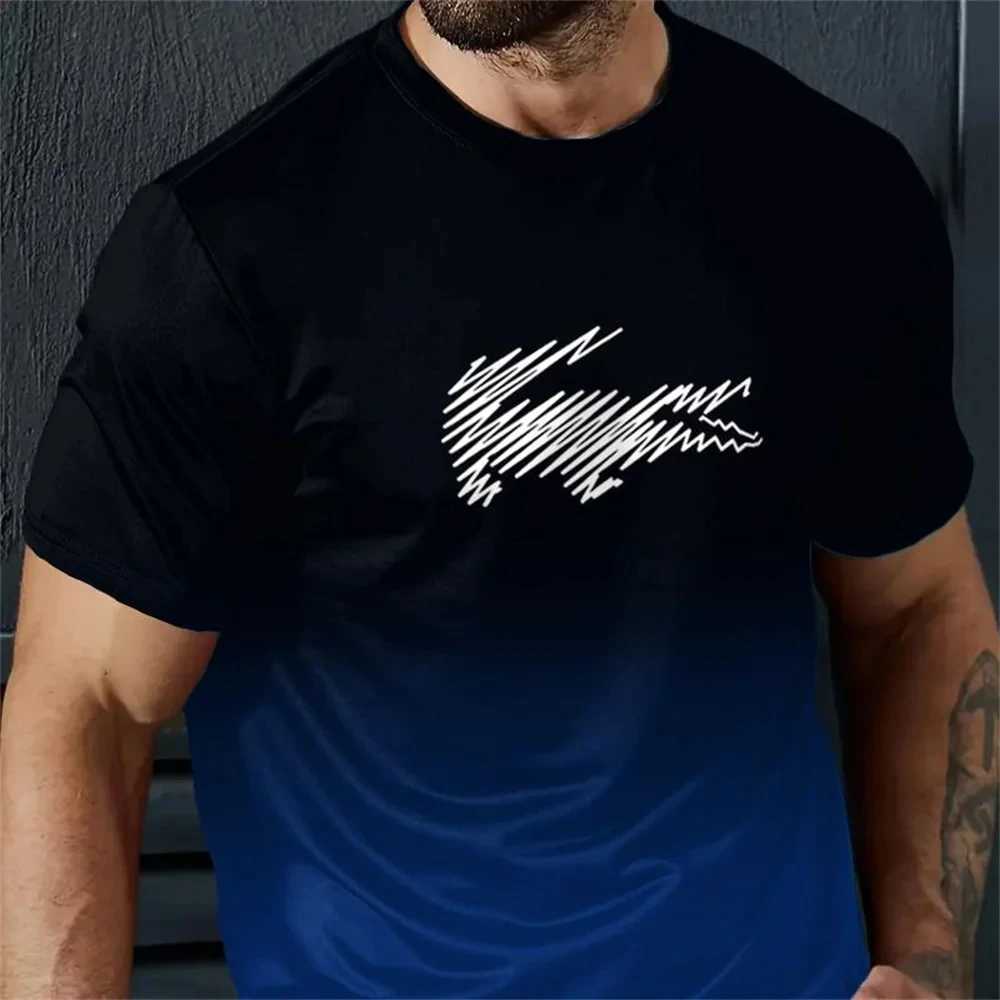 Men T Shirt Crocodile Pattern Casual Male Fashion Short Sleeve T-Shirt 3d Printed Tees Outdoor Oversized Mens Clothing 2024 TopXJ250117