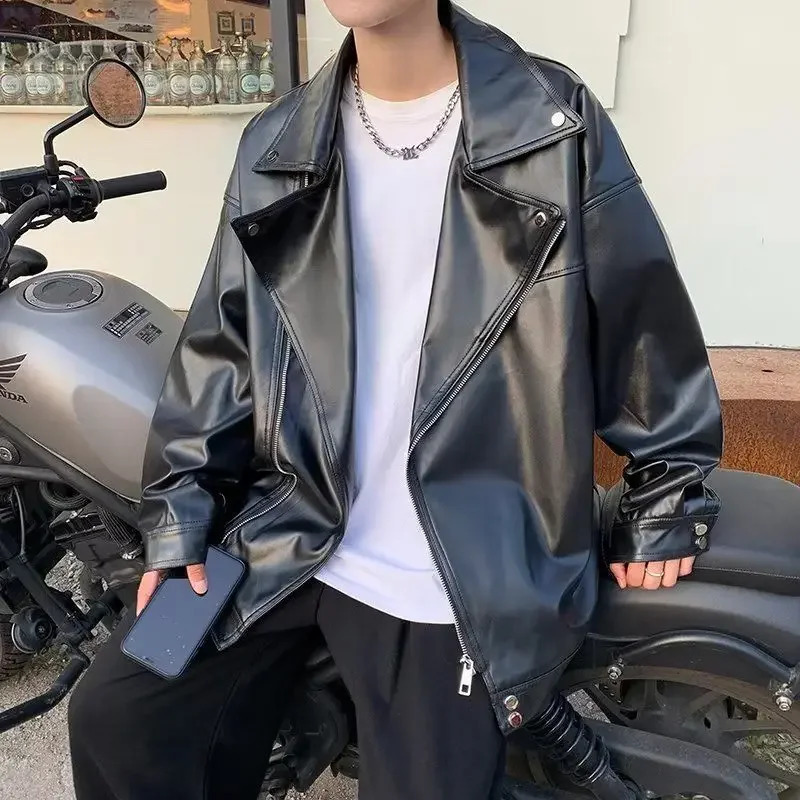 Man Coat Spring Autumn Leather Clothes Offer Sale In Bomber Jacket for Men Y2k Deals Vintage Harajuku 250120