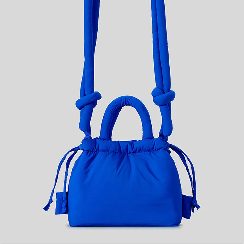 Casual small inflatable bag er cushion womens shoulder cross body bag nylon down cotton womens handbag mini handbag 250120