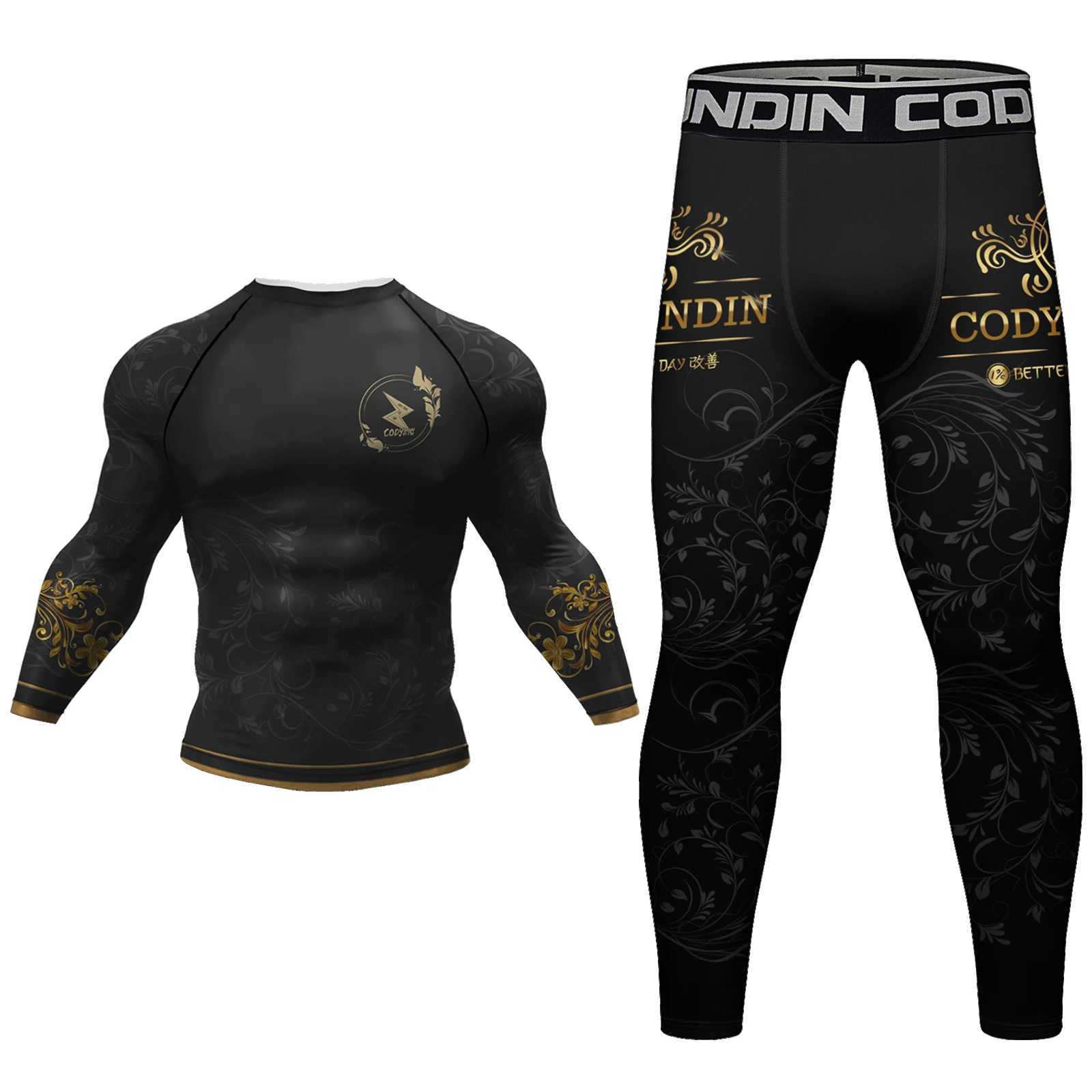 CODY sportswear Bjj jiu jitsu Rash Guard MMA shorts combat grab suit Uv protective sportswear X250129