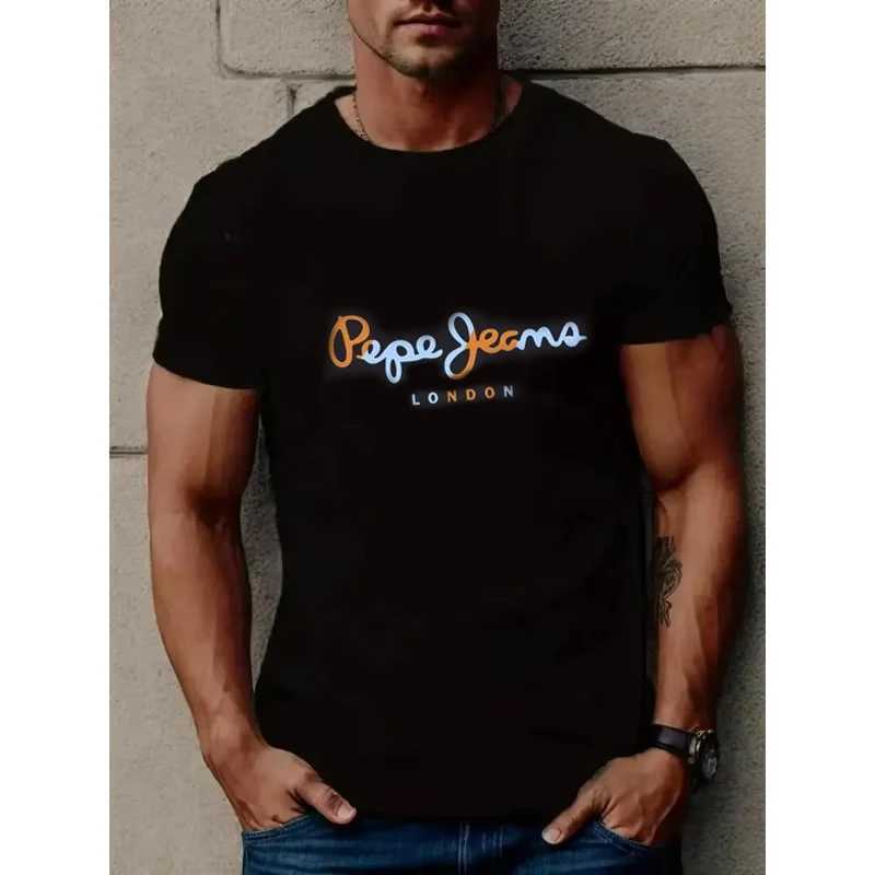 2024 New Summer New Pepe Printing 100% Cotton T Shirt Mens Classic Fashion Cotton Oversized Top Harajuku O Neck T ShirtXJ250117