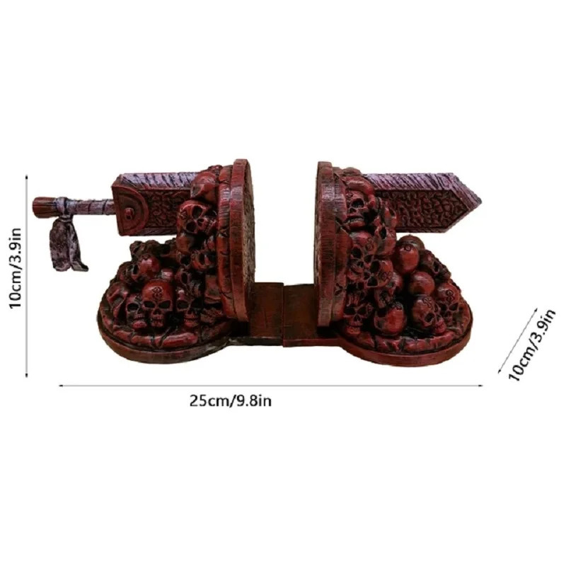 Dragon Slayers Furious Bookend Berserk Bookends Sword Bookshelf Resin Book Nook Insert Kits Ornament Desktop Artwork Home Decor 250120