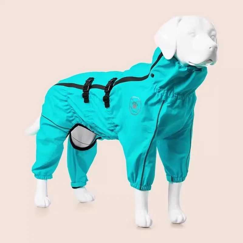Waterproof Pet Dog Outdoor Jacket Clothes Winter Warm Rain Coat Big Dog Jumpsuit Reflective Raincoat For Small Medium Large DogsXJ250121