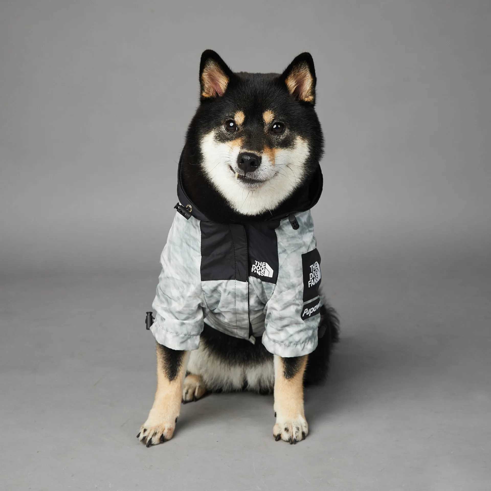 Flag Tidal Sign Windproof and Rainproof Dog Large Dog Raincoat Dog Pet Charge CoatXJ250121