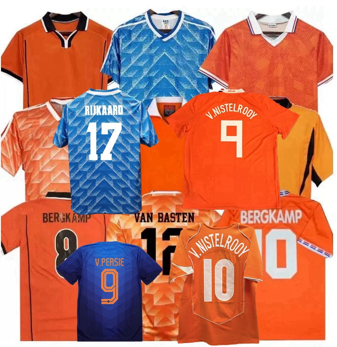 1988 1995 96 98 2004 08 2010 14 ROBBEN SNEIJER retro soccer jerseys HOLLAND classic V.PERSIE GULLIT BERGKAMP VAN BASTEN V.NISTELROOY CRUYFF football shirt