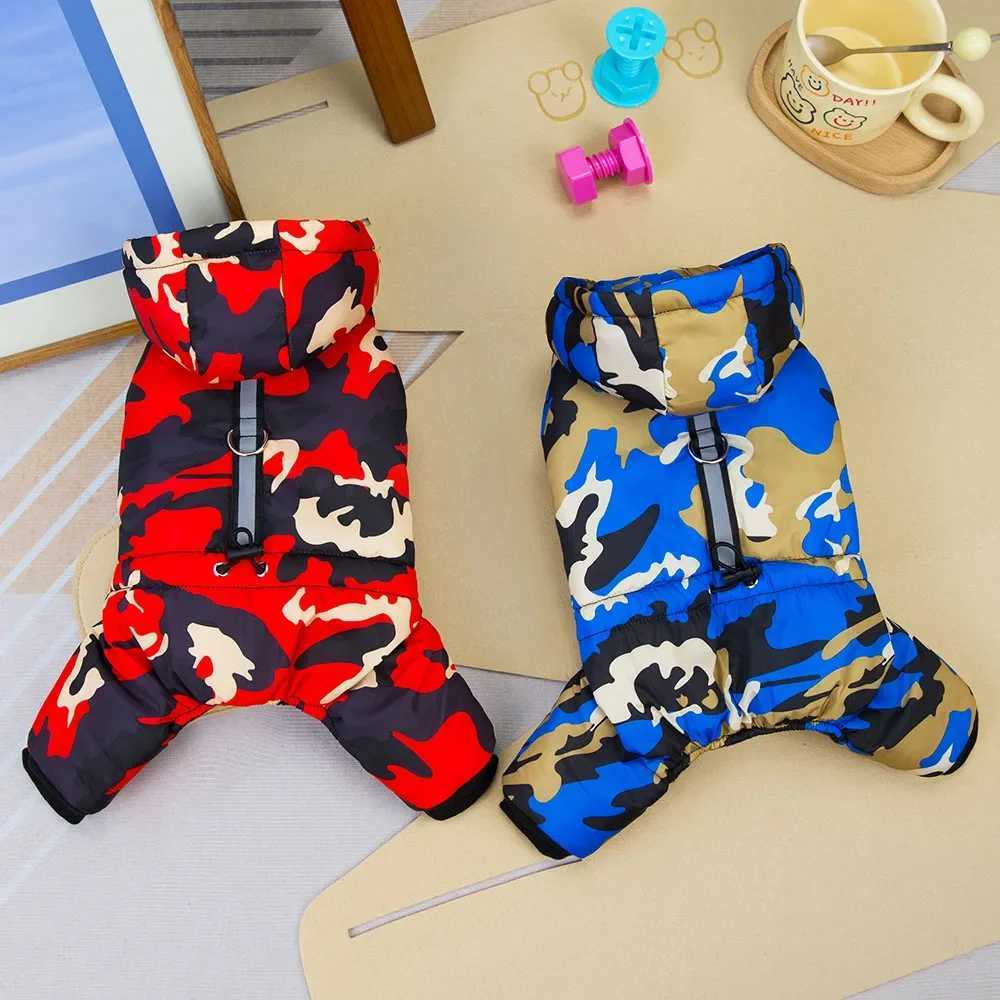 Thick Camouflage Pet Dog Cat Winter Warm Jumpsuit Coat Puppy Windproof Jacket Yorkshire Clothes Small Pet Doggy Overalls ParkasXJ250121
