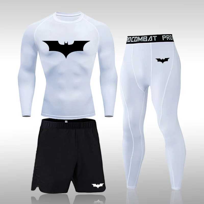 Sportswear Quick Dry Rashgard Sport Shirt Men Compression Pants Gym Running Shirt Men Fitness Leggings Clothes Tight Suit X250129