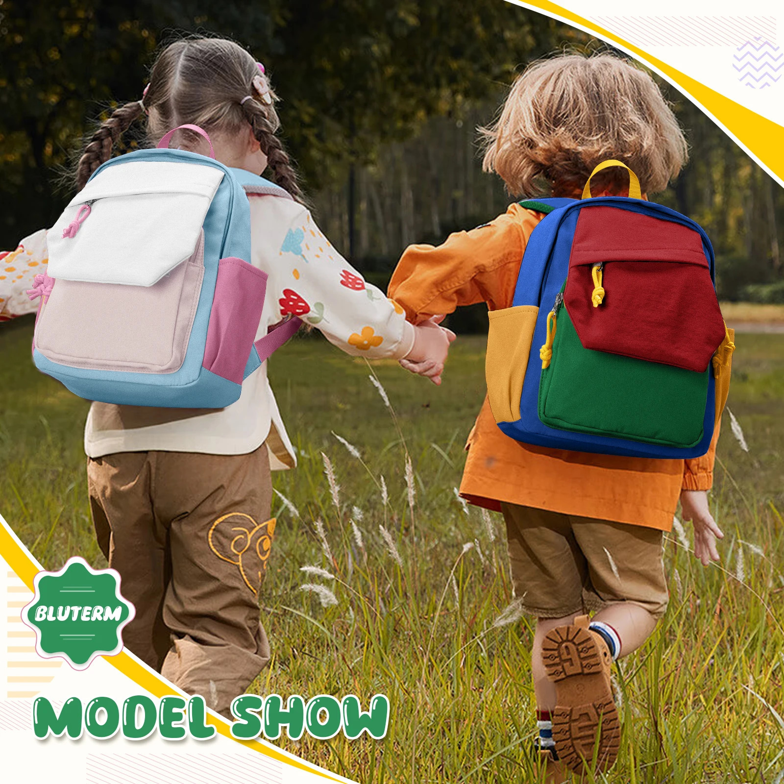 Kids Backpack Boys Girls Mimi Backpack Preschool Backpack for Children Aged 3-6 First Grade Children School Backpack Schoolbag 250121