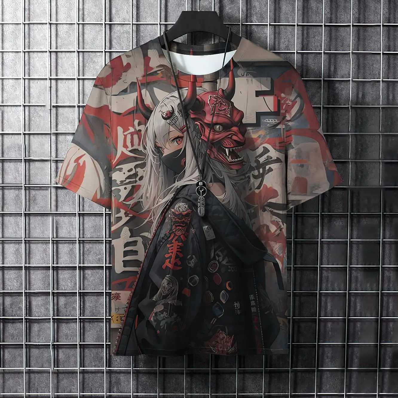 Summer Men Fashion Cool Samurai Tattoo graphic t shirts Trend Casual harajuku streetwear 3D Printed Hip Hop O-neck Tees TopsXJ250117