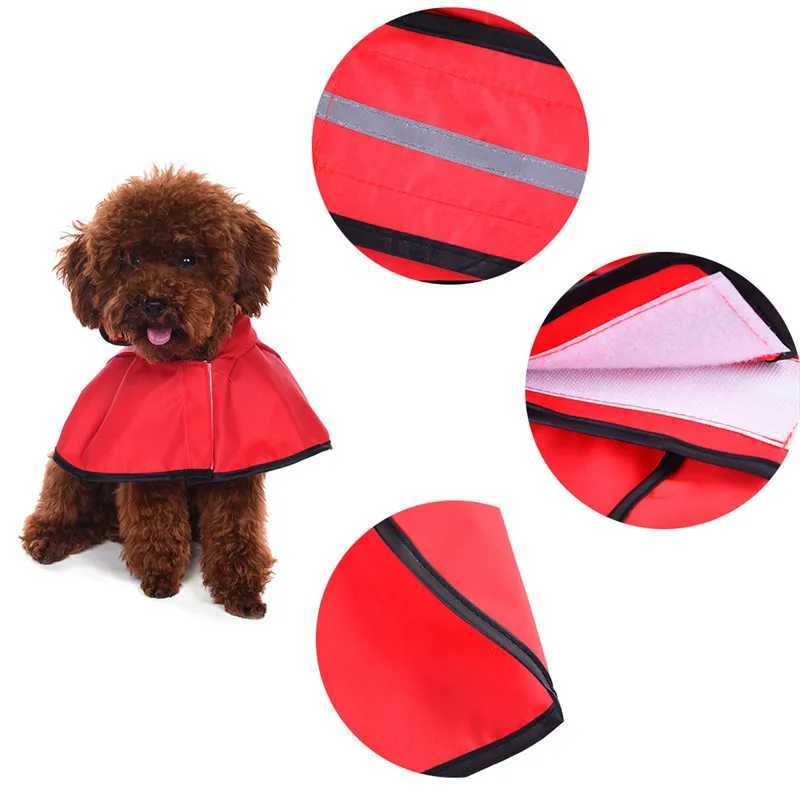 Large Dog Raincoat Clothes Waterproof Rain Jacket Jumpsuit For Pet Large Dogs Puppy Red color S/M/L/XL/XXL NEWXJ250121