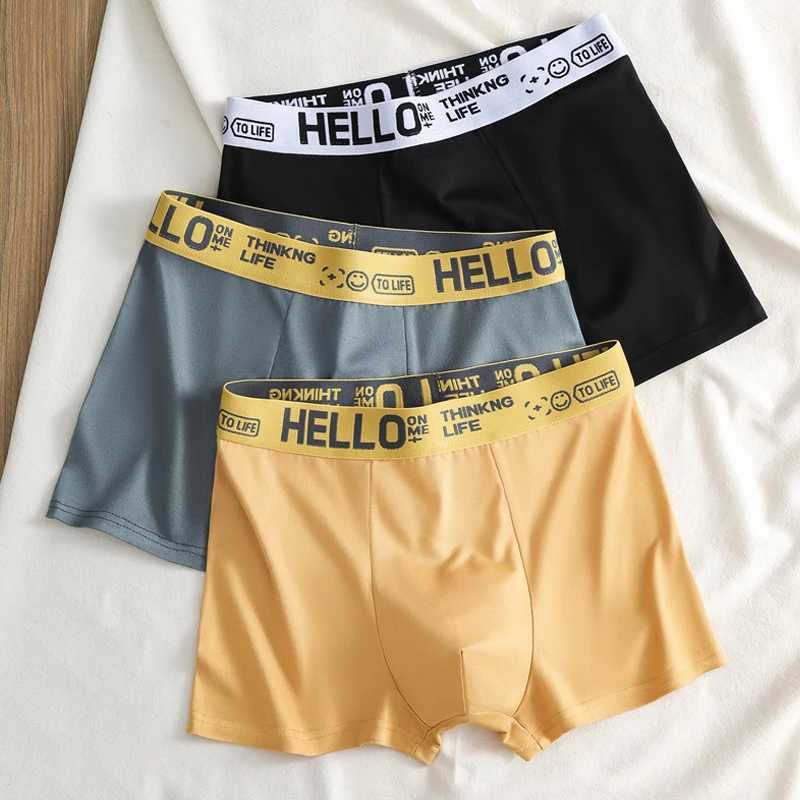 3PCS Large Size Sports Boxer Man Fashion Hot Men Underwear Sporty Boxers Mens Square Panties Briefs Gifts Shorts UnderwearsXJ250114