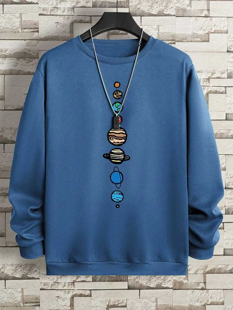 Planets In The Solar System Men Women Hoody Cartoon Crewneck Clothes Casual Comfortable Sweatshirts Warm Pullover SweatshirtXJ2500118