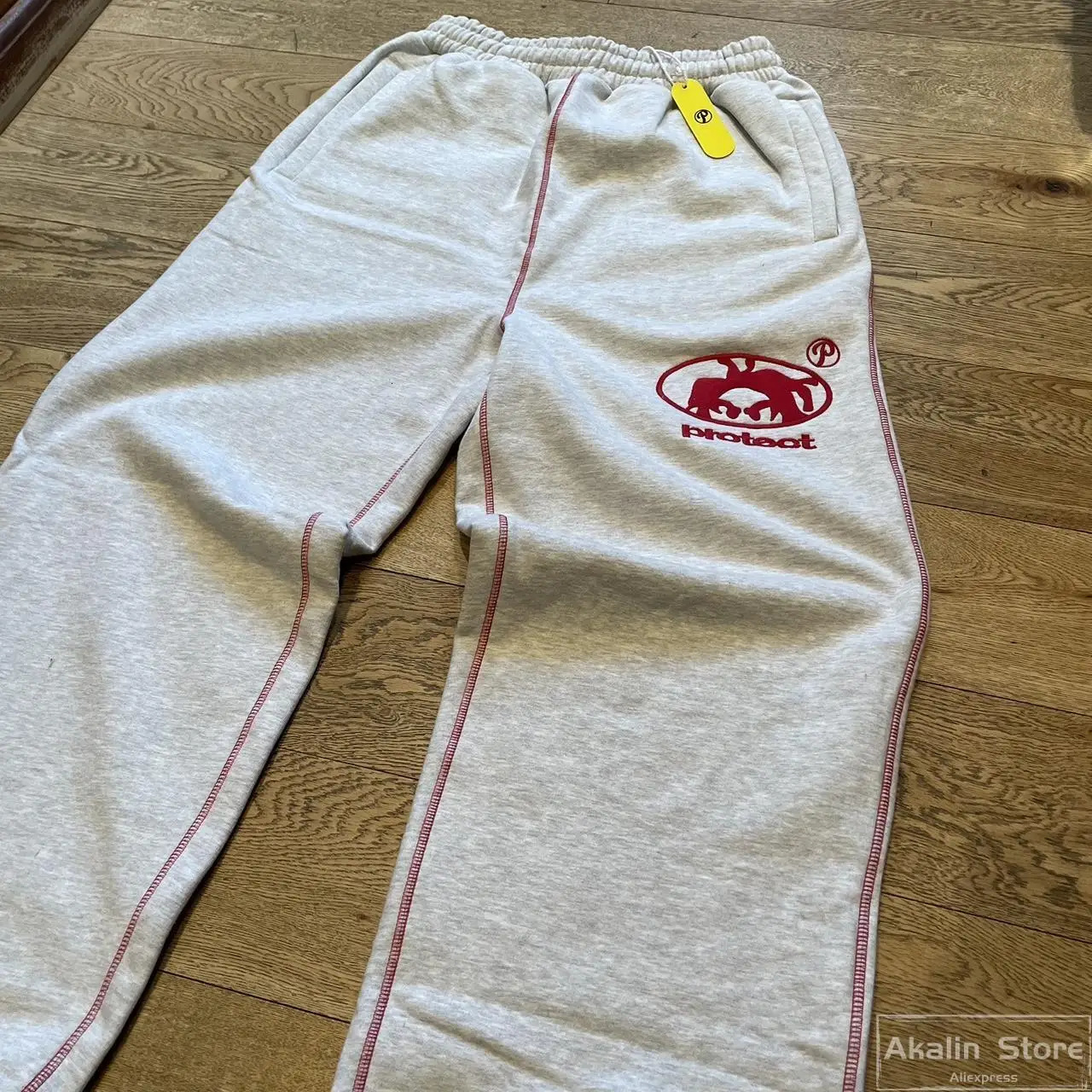 Y2K Streetwear PROTECT Sweatpants Pants Hip Hop Mens Drawstring Trousers Letter Pattern ed Baggy Casual 250108