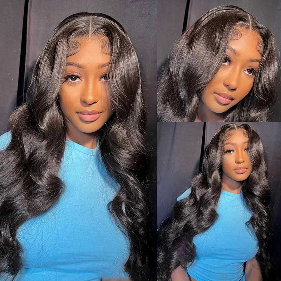 12A Brazilian Virgin 100% Unprocessed Human Hair Body Wave Bundles With Clo Frontal 3 Bundles With 13x4 Lace Frontal WigXJ250120