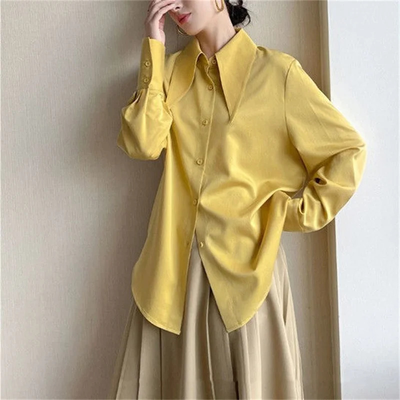 Woman Spring Autumn Style Blouses Shirts Lady Casual Long Sleeve Peter Pan Collar Blusas Tops DF4848 250121